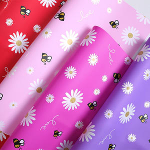 Api girasole modello coreano Designer Bouquet fiore da imballaggio rotolo di carta impermeabile fiorista fornisce regalo floreale per l'imballaggio - Product Image 1