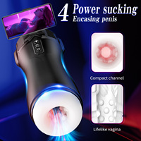 Masturbador Masculino Inteligente, Totalmente Automático, con Succión, Vibración, Reproductor de Voz, Bluetooth, Carga USB, Manos Libres