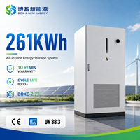Armoire de stockage d'énergie tout-en-un refroidie par liquide de 261 kWh LiFePO4 BESS pour micro-réseau solaire industriel et réduction des pics de consommation