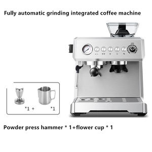Machine à expresso de style industriel 1350W 2L 20BAR Moulin automatique du haricot à la tasse Cafetière électrique pour hôtels et ménages - Product Image 6