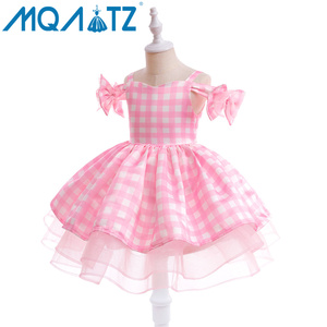 Nouvelle Robe de Fille en Satin Rose à Volants Floraux MQATZ pour Film, Costume de Cosplay d'Halloween pour Enfants de 6 Ans - Product Image 2