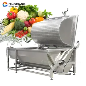 Big Hopper Vegetable and Fruit Bubble Washing Cleaning Spinach Cabbage Lettuce Washer Machine