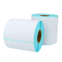 Rollo de papel térmico A6, adhesivo de embalaje, impermeable, adecuado para impresora de etiquetas adhesivas