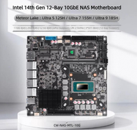 Carte mère industrielle ITX Changwang Microcontrol 14e génération 125H/155H/185H pour routeur logiciel, avec port LAN 10G, carte mère NAS Monster