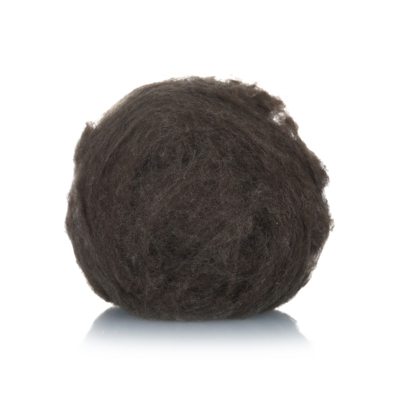 Натуральные темно-коричневые волосы 17-19mic, кашемировые волосы, шерсть яка