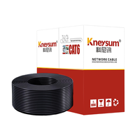 Cable de Red Ethernet Gigabit de Par Trenzado Kneysum CAT5E CAT6A, Blindado SFTP, Conductor Sólido de Aluminio, 8 Conductores