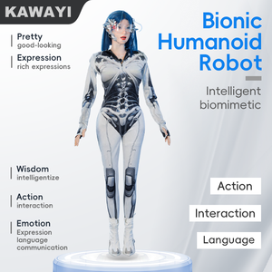 Bionic <span class=keywords><strong>Robot</strong></span> hình người làm đẹp da Silicone biểu hiện phong phú chuyển động cơ thể quầy lễ tân <span class=keywords><strong>Robot</strong></span> - Product Image 2