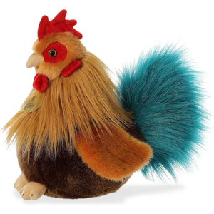 Adorable Animal Coq Peluches Réaliste Détail Chéri Compagnon Jouet Brun <span class=keywords><strong>9</strong></span> Pouces Animal En Peluche Coq En Peluche Jouets Personnalisés - Product Image 3