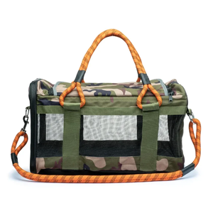 Qbellpet 2024 out-of-ofis köpek taşıyıcı turuncu askıları ile Camo katlanabilir köpekler yavru konfor taşınabilir evcil hayvan taşıyıcı çanta lüks - Product Image 2