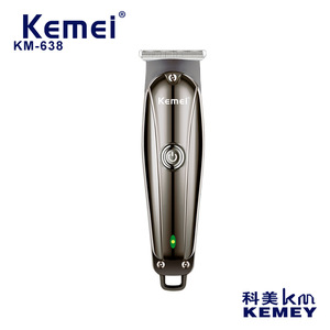 Tondeuse à cheveux électrique Kemei, corps métallique 15 cm, rechargeable par USB, batterie Li-Ion, usage domestique - Product Image 5