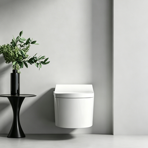 WC intelligent mural de luxe MWD avec commande vocale IA, siège <span class=keywords><strong>enfant</strong></span> intégré, pompe de chasse d'eau, marque d'articles sanitaires - Product Image 2