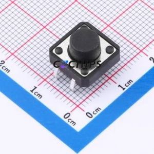TS-1094-A7B3-D1 Tactile Switch Through hole Component (THT)-4P,12x12mm Switch Single Pole Single Throw Round Button 2.5N 12mm - Product Image 1