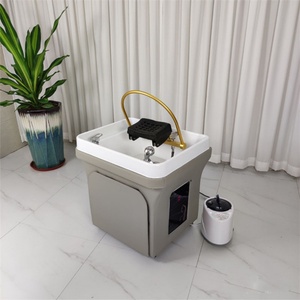 Fauteuil de massage électrique multifonctionnel Kisen pour salon de coiffure, inclinable et rotatif, pour soins du cuir chevelu et lavage des cheveux - Product Image 4