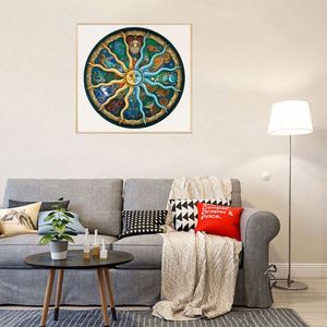 Puzzle rond, jeu de puzzle stimulant, 1000 pièces, puzzles du zodiaque et du horoscope pour adultes - Product Image 4