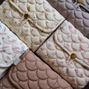 Fasciatoio per neonati in cotone stampato, compatto, pieghevole, impermeabile, per neonati e bambine - Product Image 4