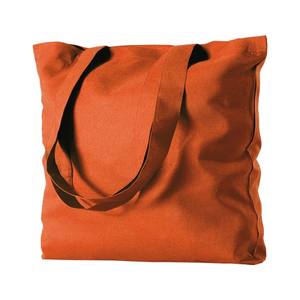 Sac de shopping personnalisable Georgia Maxi Shopper 130g en toile orange avec grande poignée d'épaule pour usage quotidien - Product Image 1