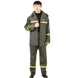 Conjunto de impermeable y pantalones de lluvia para adultos, traje de motocicleta impermeable y grueso de dos piezas, ropa de exterior para hombre - Product Image 3