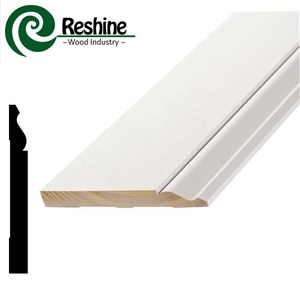 Günstige MDF Base board Moulding Weiß grundierte vorgefertigte Formteile