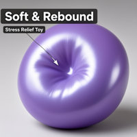 Jouet anti-stress souple en forme de boule perlée, rempli de vaseline, à remontée lente, pour enfants et adultes