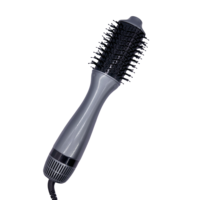 Sèche-cheveux professionnel à air chaud et froid en une seule étape, peigne 2 en 1, lisseur et boucleur, brosse à cheveux électrique