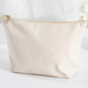 Trousse de Toilette en Toile de Coton DIY avec Fermeture Éclair et Fond Rigide, Organisateur de Voyage pour Maquillage, Vente en Gros pour Femmes - Product Image 2