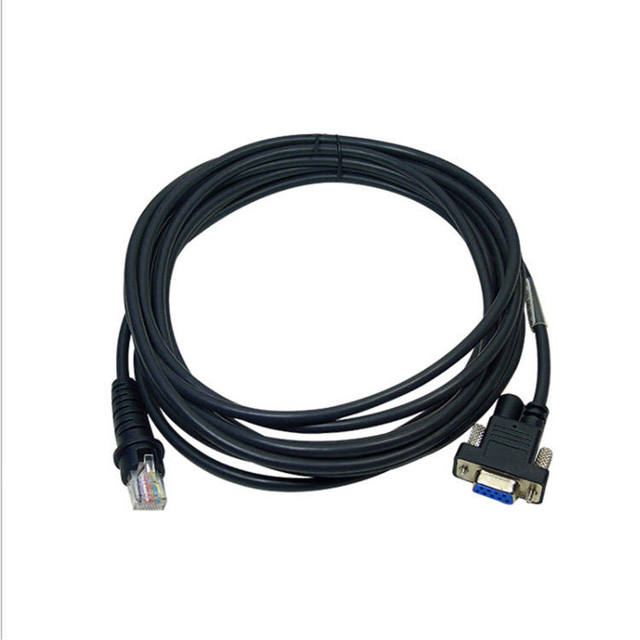Wholesale Custom 5 m Black RJ45R to Rs232 Serial Db9 9 Pin Adapter Converter Cable for Computer, Scanner Data Transfer