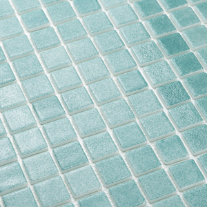 Mosaico Bruma Verde Acqua 30,5x30,5 Cm 5 Mm Lucido con Bordi Irregolari - Product Image 5