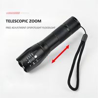 Lampe torche tactique portative à main, batterie 18650 AAA, zoom, rechargeable, LED, étanche, lampe torche, lanternes