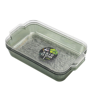 Contenedor rectangular de almacenamiento de alimentos para mascotas con tapa, para refrigerios de fiesta y frutas secas - Product Image 3