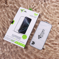 Pelindung Layar Kaca Tempered Sapphire Anti Gores AR+AF 7H Hardness untuk iPhone 17 Series dengan Kemasan Retail