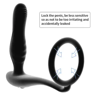 Strumento per massaggiatore prostatico Butt Dildo Tail Plug uomo macchina per masturbazione giocattoli Gay per adulti vibratori anali remoti in Silicone per uomo