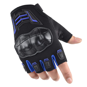 Guantes de Motocicleta Transpirables de Medio Dedo para Hombre y Mujer, con Protección Rígida en los Nudillos, Antideslizantes, Personalizados, para Ciclismo, Carreras y Seguridad - Product Image 5