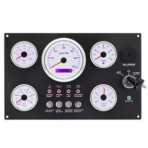 Gösterge paneli takometre 6000RPM 7 renk tekne yat için LED ile 5 göstergeler Set - Product Image 2