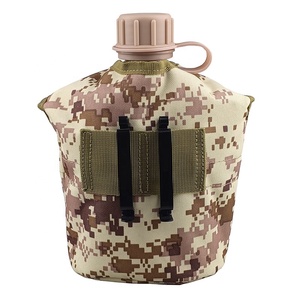 Botella de agua verde de 1000 ml de PE, estilo cantina, para deporte y moda. - Product Image 3
