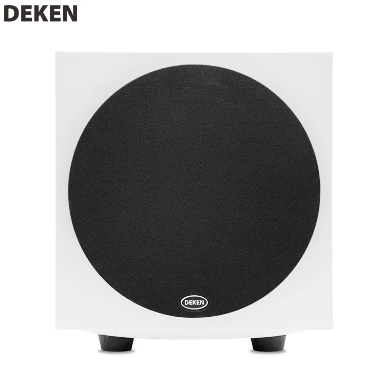 DEKEN Speaker aktif DK 10S, pengeras suara HiFi 10 inci, Woofer aktif musik Surround Sound Stereo 250W Bass Mini AV Subwoofer teater Rumah