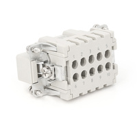 HE-010 borne à sertir 10 broches 16A à usage intensif 10 broches 16A connecteur à sertir Inserts standard électroniques