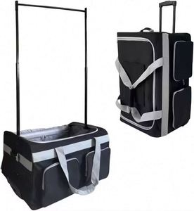 Free Sample Traveling Collapsible Costume Rolling Duffel <b>Bags</b> With <b>Wheels</b> Garment Rack Luggage Dance <b>Bag</b> With Garment Rack - Product Image 1