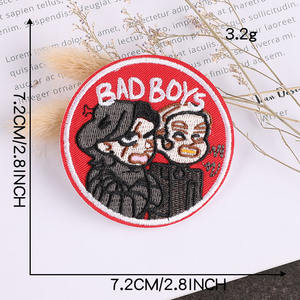 Patch brassard 3d brodé à capuche patchs de broderie à crochet et boucle pour vêtements - Product Image 5