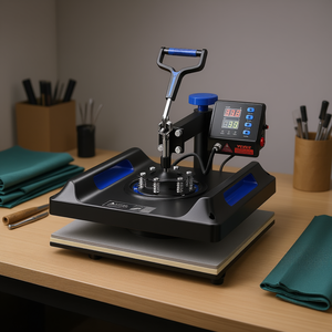 Máquina de prensado térmico Vevor 8 en 1 de 15 x 15 pulgadas, herramienta de sublimación de superficie plana para impresión de camisetas, operación manual. - Product Image 2