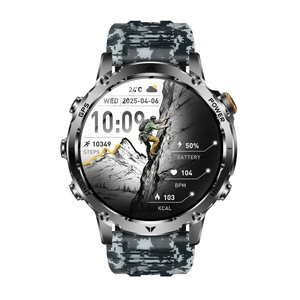 AK102 Rugged Outdoor Smart Watch with GPS Track Recording Altimeter Barometer BT Call 1000mAh Big Battery 1.7" HD Screen - Product Image 3