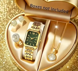Nuevo Reloj de Cuarzo para Mujer, Diseño Cuadrado, Correa de Acero Inoxidable Personalizada, Estilo Lujoso, Regalo Perfecto para Dama - Product Image 6