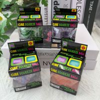 Cube anti-stress à presser, jouet sensoriel souple style Needoh, anti-anxiété, personnalisable, vente en gros pour adultes, bureau et travail