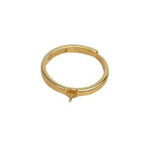 Wenchi S925 Argent DIY Support d'accessoires perles Anneau ouvert Design simple et polyvalent Taille 8-10 Composants de bijoux - 16752 - Product Image 5