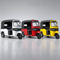 3 Wheel Electric Passenger Vehicle TukTuk With Canvas Canopy for Tourist Sightseeing Easy Maintenance Bulk Order
