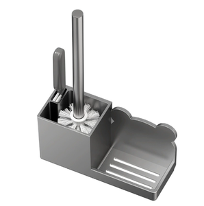 <span class=keywords><strong>Brosse</strong></span> de toilette salle de bain tenture murale <span class=keywords><strong>brosse</strong></span> de toilette en silicone avec support - Product Image 2