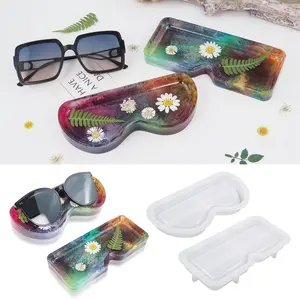 Bandeja de resina para gafas de sol DIY, molde de silicona para hacer gafas de sol DIY, bandeja de diseño único y personalidad, molde imprescindible para el verano