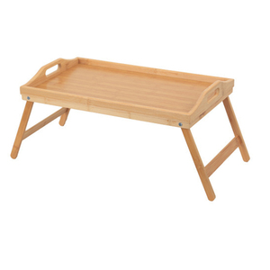 Mesa de Desayuno con Patas Plegables, Soporte para Computadora, Bandejas Decorativas, Mesa de Bambú para Portátil con Patas Plegables - Product Image 2