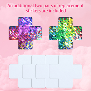 Cache-tétons sexy pour femmes 2025 – Couvre-seins tendance et éblouissants avec paillettes réversibles pour festivals et soirées - Product Image 2