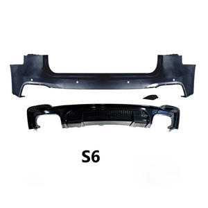 Kit Carrozzeria Completo RS6 per <span class=keywords><strong>Audi</strong></span> <span class=keywords><strong>A6</strong></span> C8 <span class=keywords><strong>A6</strong></span> <span class=keywords><strong>Avant</strong></span> 2019-2025: Paraurti Anteriore, Labbro Anteriore, Griglia, Diffusore Posteriore e Minigonne Laterali - Product Image 3