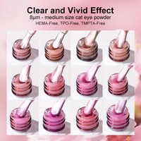 R S Nail Nouvelle Tendance 2026 Gel Ongles Effet Œil de Chat Magnétique Concentré et Non-Diffusant Rose Fleur de Pêcher